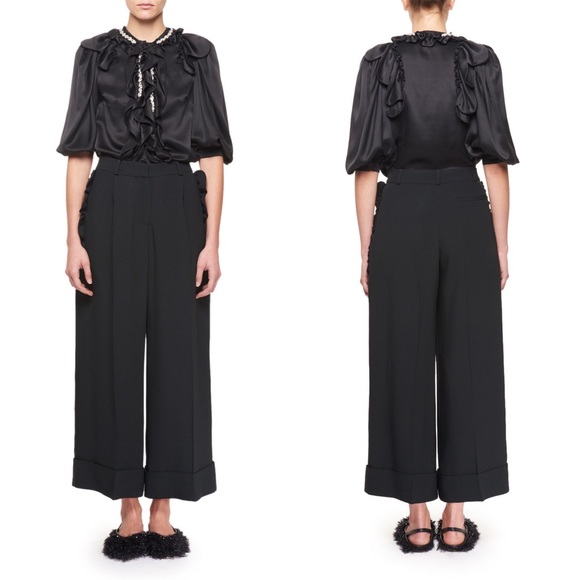 Simone Rocha - Jeweled Silk Blouse - Picture 1 of 8